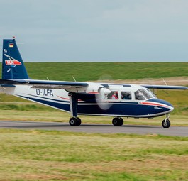 Britten-Norman BN-2 Islander von FLN Inselflieger: Die Flotte der Airline reduziert sich von neun auf fünf Flieger.