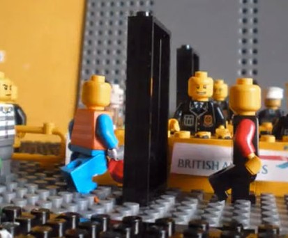 Sicherheitscheck in Legoland: Szene aus dem Kurzfilm.