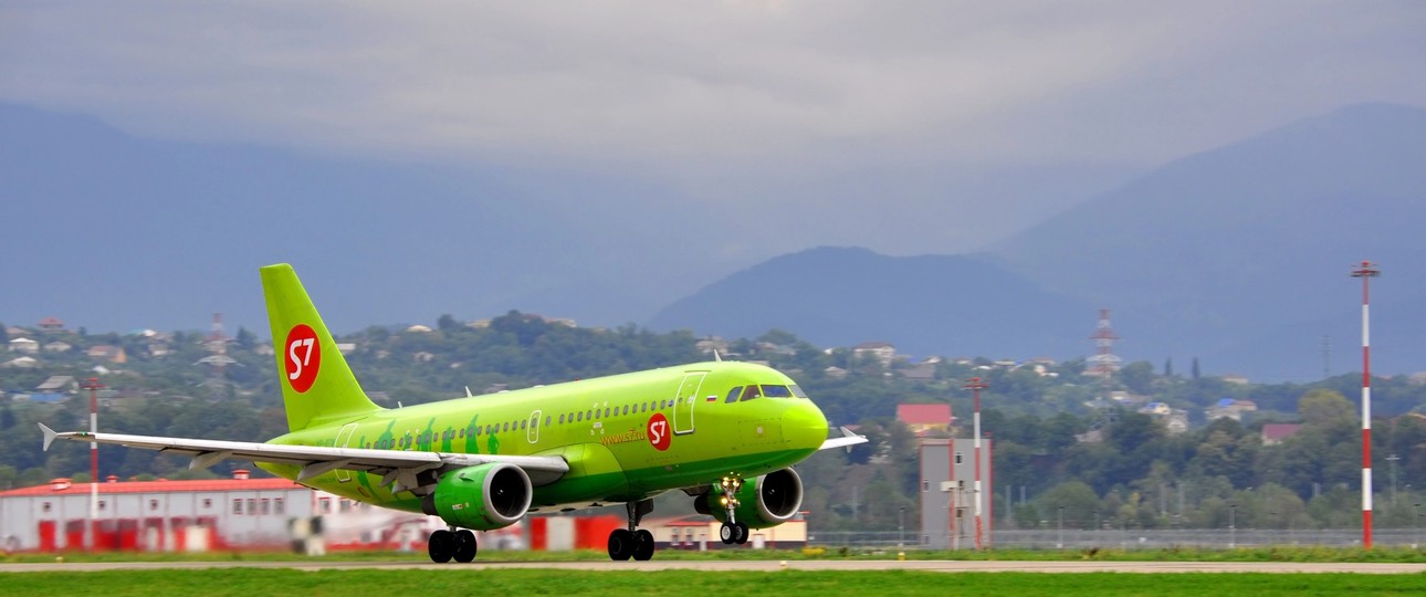 Airbus A319 von S7 Airlines: Landen dürfen nur noch Kapitäne.