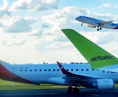 Flieger von Air Baltic, Eurowings und Helvetic: Enge Partnerschaft.