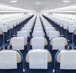 Kabine eines Airbus-Fliegers: Die Reisenden sollen ohne Angst einsteigen.