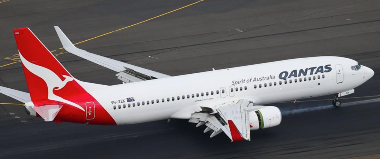 Boeing 737-800 von Qantas: Das Flugzeug mit der Kennung VH-XZK ist mit einem falschen Abfluggewicht gestartet. 
