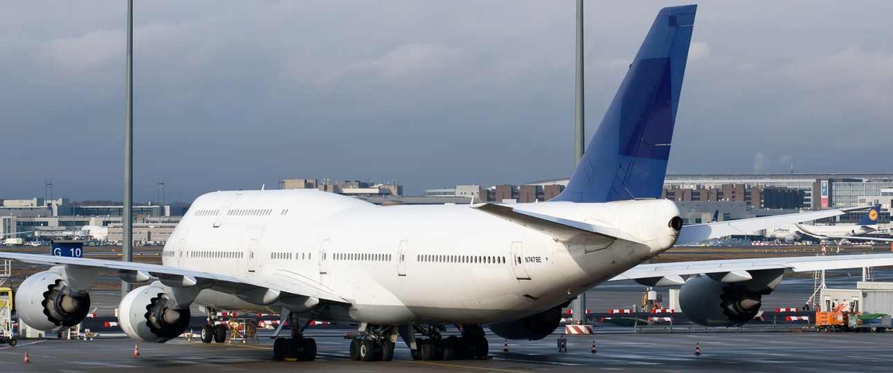 Boeing 747-8 vor dem Abflug Richtung USA im Januar 2026: Fliegt mittlerweile für die U.S. Air Force.