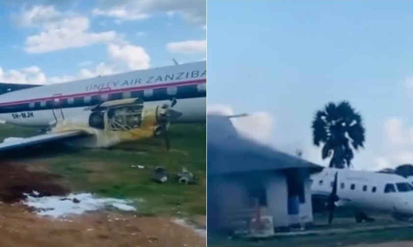 Die zwei verunglückten Embraer EMB 120: Beides Mal ging es glimpflich aus.