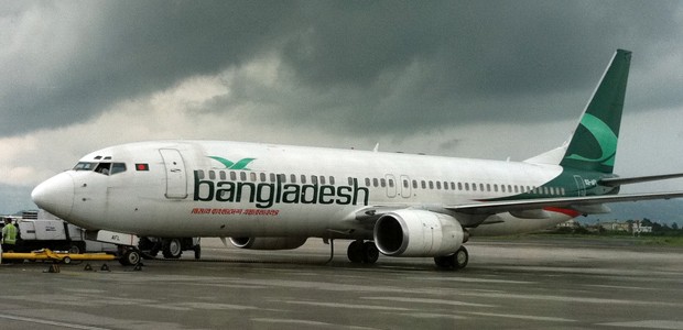 B737 von Biman Bangladesh: Nicht nach Pakistan.