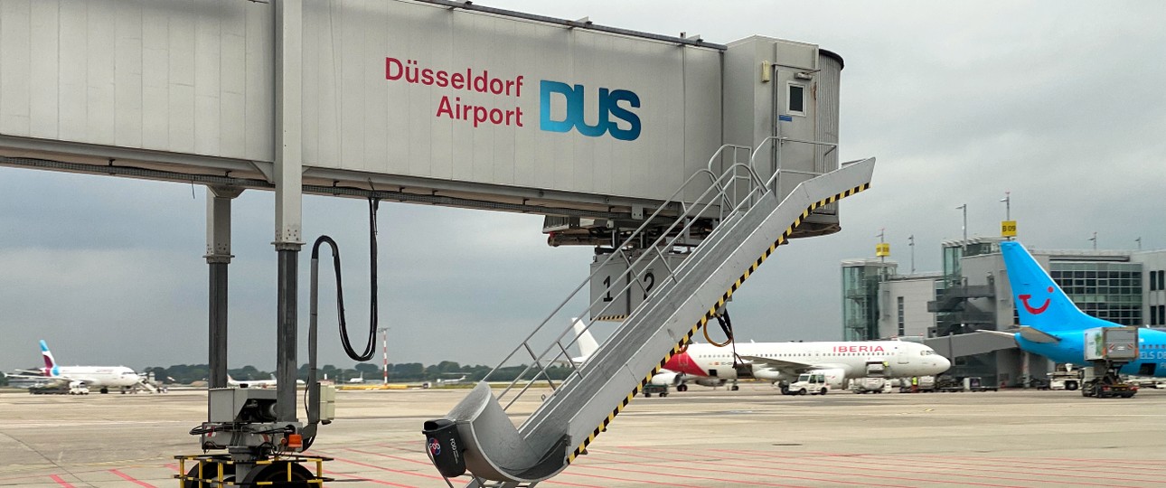 Flughafen Düsseldorf: Ab Freitag drohen Flugausfälle und Verspätungen.