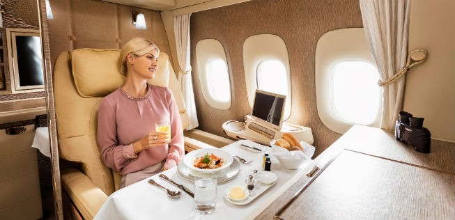 Neue First Class von Emirates in der 777: Bald auch in Wien im Einsatz.