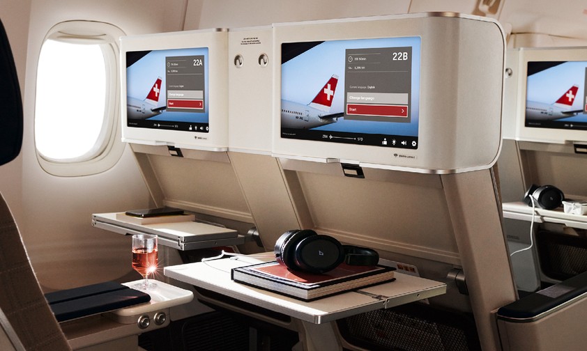 Die neue Premium Economy Class von Swiss in einer Boeing 777: Insgesamt gibt es ...