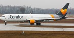 In der Realität sahen die Boeing 767 von Condor  mit Herz auf der Heckflosse damals so aus.