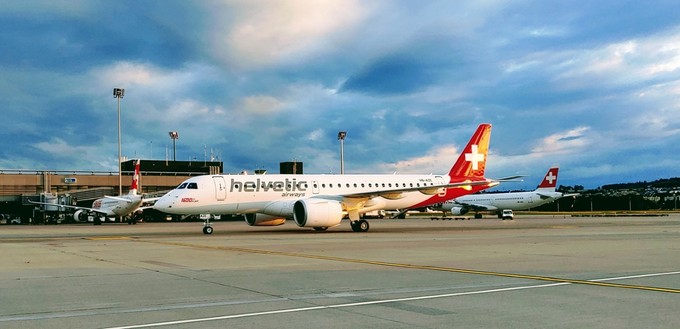 Geschafft: Nach etwas mehr als neun Stunden kam die Embraer E190-E2 in Zürich an.