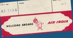 Alte Bordkarte von Air India: Ein Flieger der Airline muss am Boden bleiben.