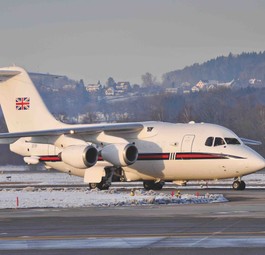 BAE 146 des Königshauses: Wird ausgeflottet.