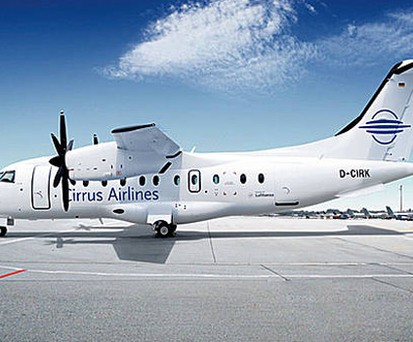 Dornier Do328-100 von Cirrus: In Saarbrücken gegroundet.