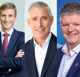 Jens Bischof (Eurowings), Max Kownatzki (Sun Express), Greg Foran (Air New Zealand), Jacob Schram (Norwegian), Dieter Vranckx (Brussels Airlines).