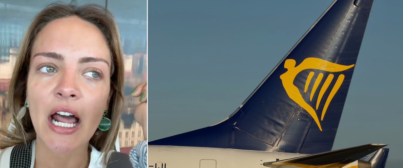 Die Influencerin und ein Ryanair-Heck: Es gab Ärger.