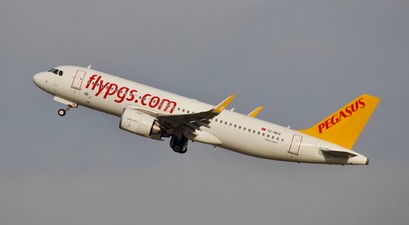 Airbus A320 Neo von Pegasus: Die Airline leitete Flüge um.