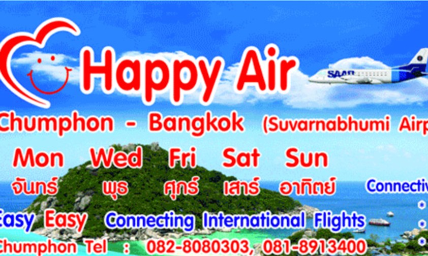 Happy Air aus Thailand: Wirklich professionell wirkt auch der Webauftritt nicht.