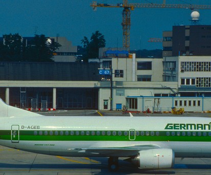 Boeing 737-300 von Germania im Jahr 1988: Die Airline brachte den Markt in Bewegung.