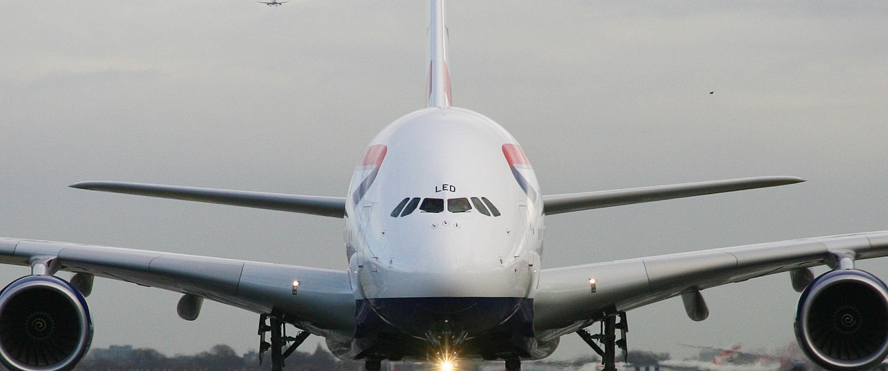 British-Airways-A380 mit dem Kennzeichen G-XLED (hier in London zu sehen): Befindet sich mittlerweile in Doha.