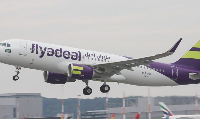 Airbus A320 in Flyadeal livery.