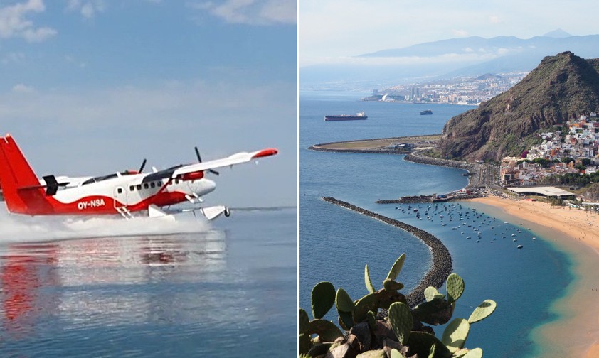 DHC-6 Twin Otter und Strand bei Santa Cruz de Tenerife: Start im Herbst?