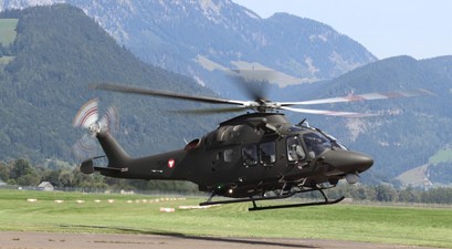 Leonardo AW 169 Lion: Ist direkt aus Italien in Aigen im Ennstal eingetroffen.