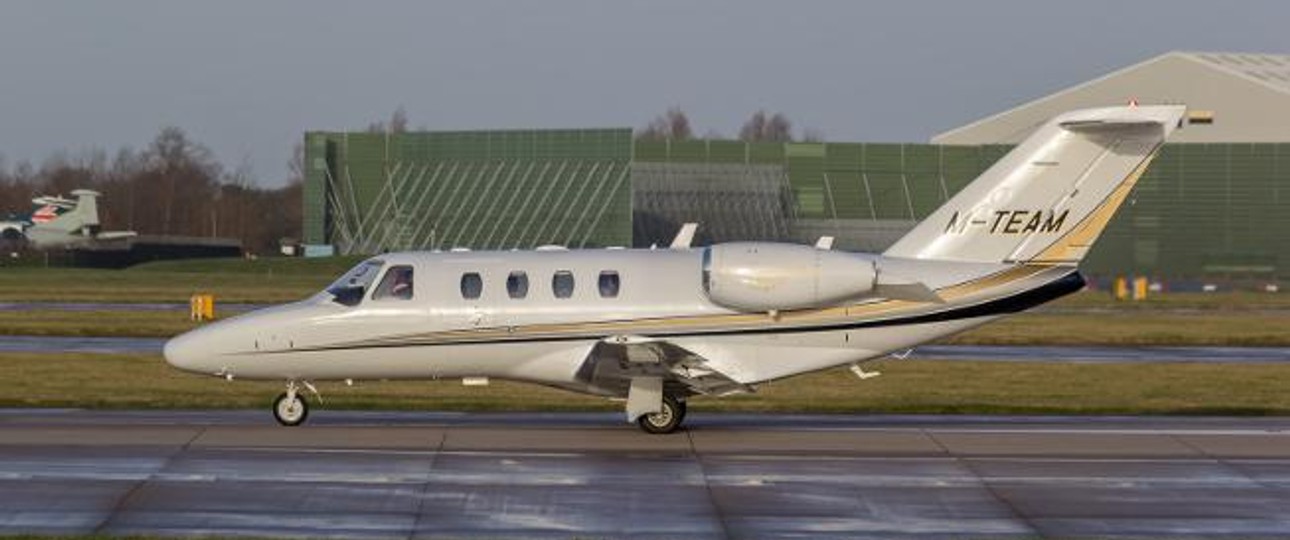 Cessna Citation in Manchester: Fußballklubs beleben das Geschäft.