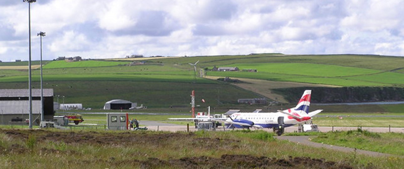 Kirwall Airport: Bald auch bei schlechtem Wetter erreichbar.