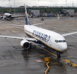 Boeing 737 von Ryanair: Ärger mit Mitarbeitenden in Frankfurt.
