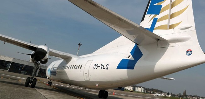 Fokker 50 von VLM: Bald nicht mehr in Genf anzutreffen.