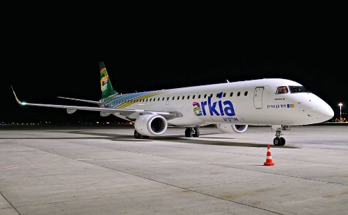 Arkia bietet vor allem Flüge nach Tel Aviv an.