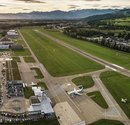 Der Flughafen St. Gallen-<span style="font-weight: 400;">Altenrhein steht bei der Dekarboniserung auf Stufe 1.</span> Der Airport ist aber zum ersten Mal dabei.