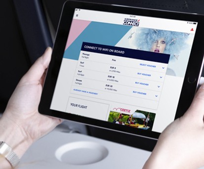 Internetzugang im Flugzeug: So soll es ab 2020 in jedem Flieger von Air France aussehen.