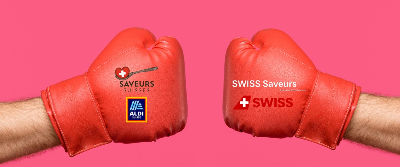 Aldi vs. Swiss: Zwei Marken, ein Klang.