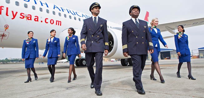 Piloten von South African Airways: Üppige Gehaltspakete.