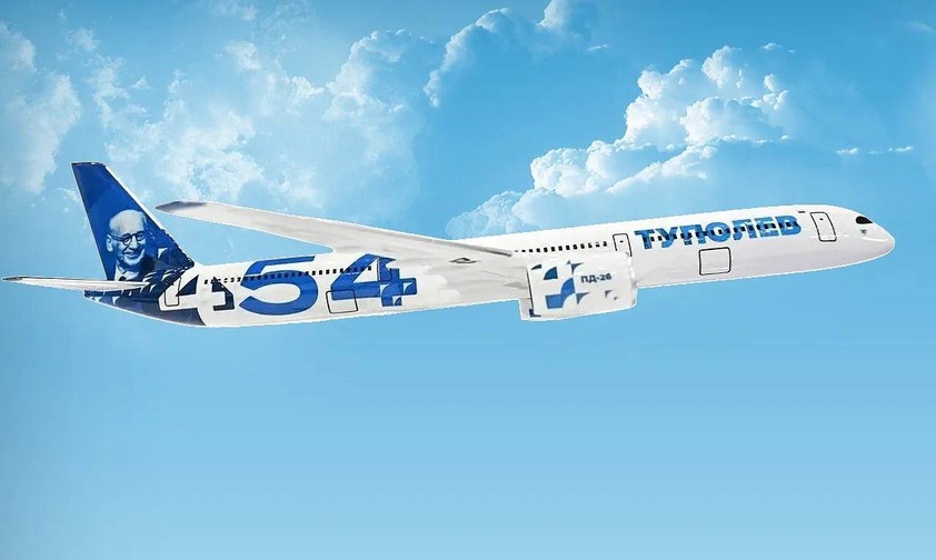 Erstes Bild der Tupolev Tu-454: Der Hersteller verrät noch wenig zum neuen Modell.