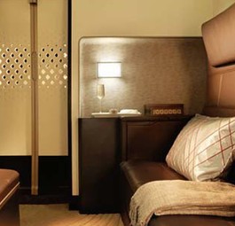 Wohnzimmer der Residence: So teuer wie ein Flug mit dem Privatjet.