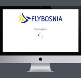 Webseite von Flybosnia: Noch im Aufbau.