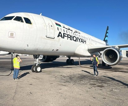 Airbus A320 von Afriqiyah Airways: Von ehemals acht Maschinen ist noch ein Airbus einsatzbereit.