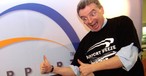 Ryanair-Chef Michael O'Leary am Flughafen Weeze.