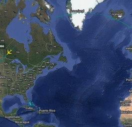 Mit der Sonderflugnummer LH9886 ging es nach Arizona: Die D-ABYG hat Deutschland verlassen.