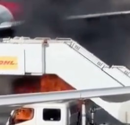Brand am Airbus A320 von British Airways: Niemand wurde verletzt.