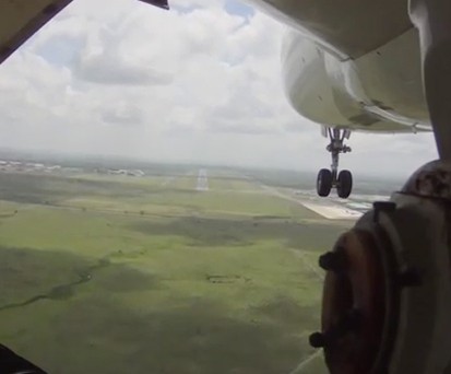 Ein Flug aus der Sicht des Fahrwerks