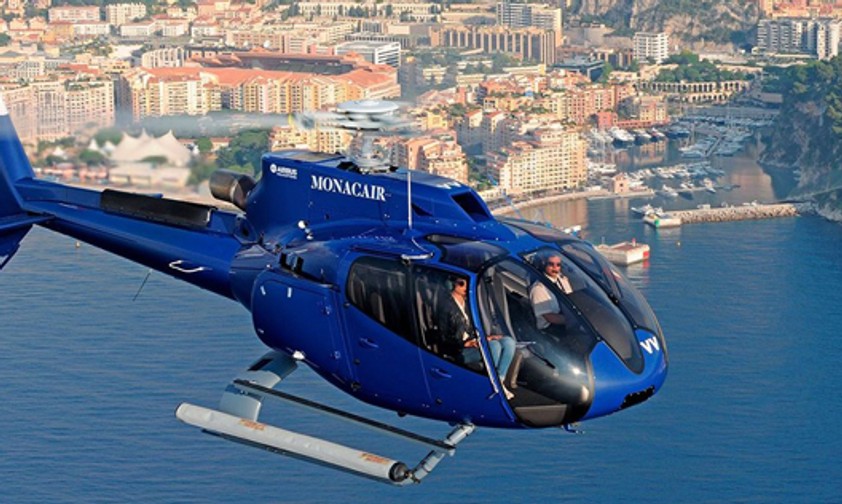 Helikopter von Monacair: Bald steigen Easyjet-Passagiere ein.