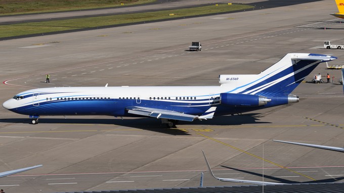 ... eine der wenigen Boeing 727, die weltweit noch unterwegs sind. An diesem Tag ...