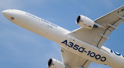 Airbus A350-1000 im Flug: Die getreckte Version kommt nicht vor 2033.
