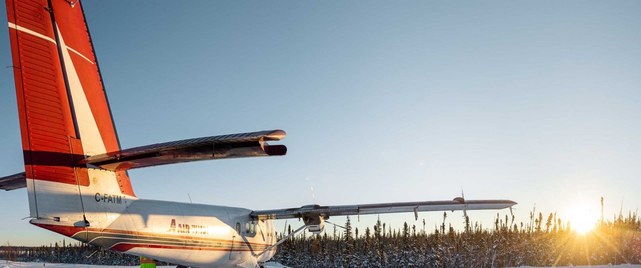 De Havilland Canada DHC-6-300 von Air Tindi: In der Tundra bruchgelandet.