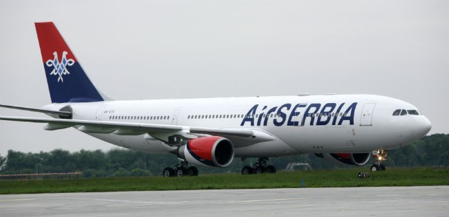 Airbus A330-200 von Air Serbia: Der Flieger flog bisher für Etihad.