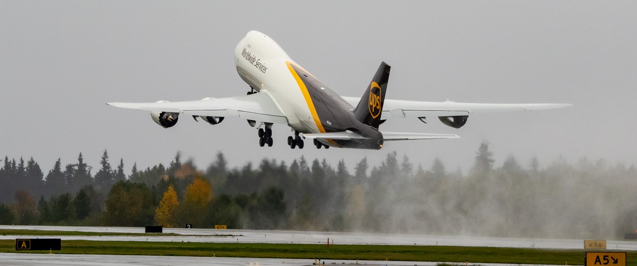 Platz 2: Nordamerika mit 26,9 Prozent. Im Bild: eine Boeing 747 F von UPS.