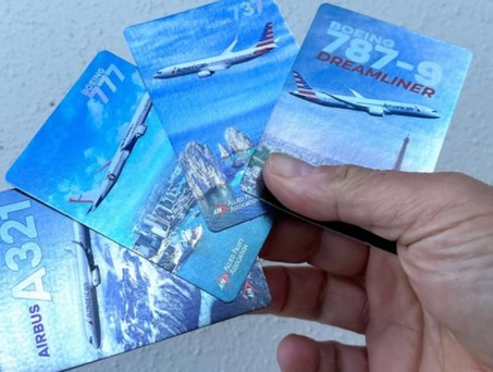 Sammelkarten für American Airlines: Von der Gewerkschaft in den Umlauf gebracht